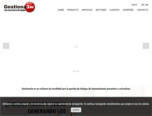 Tablet Screenshot of gestiona3w.com